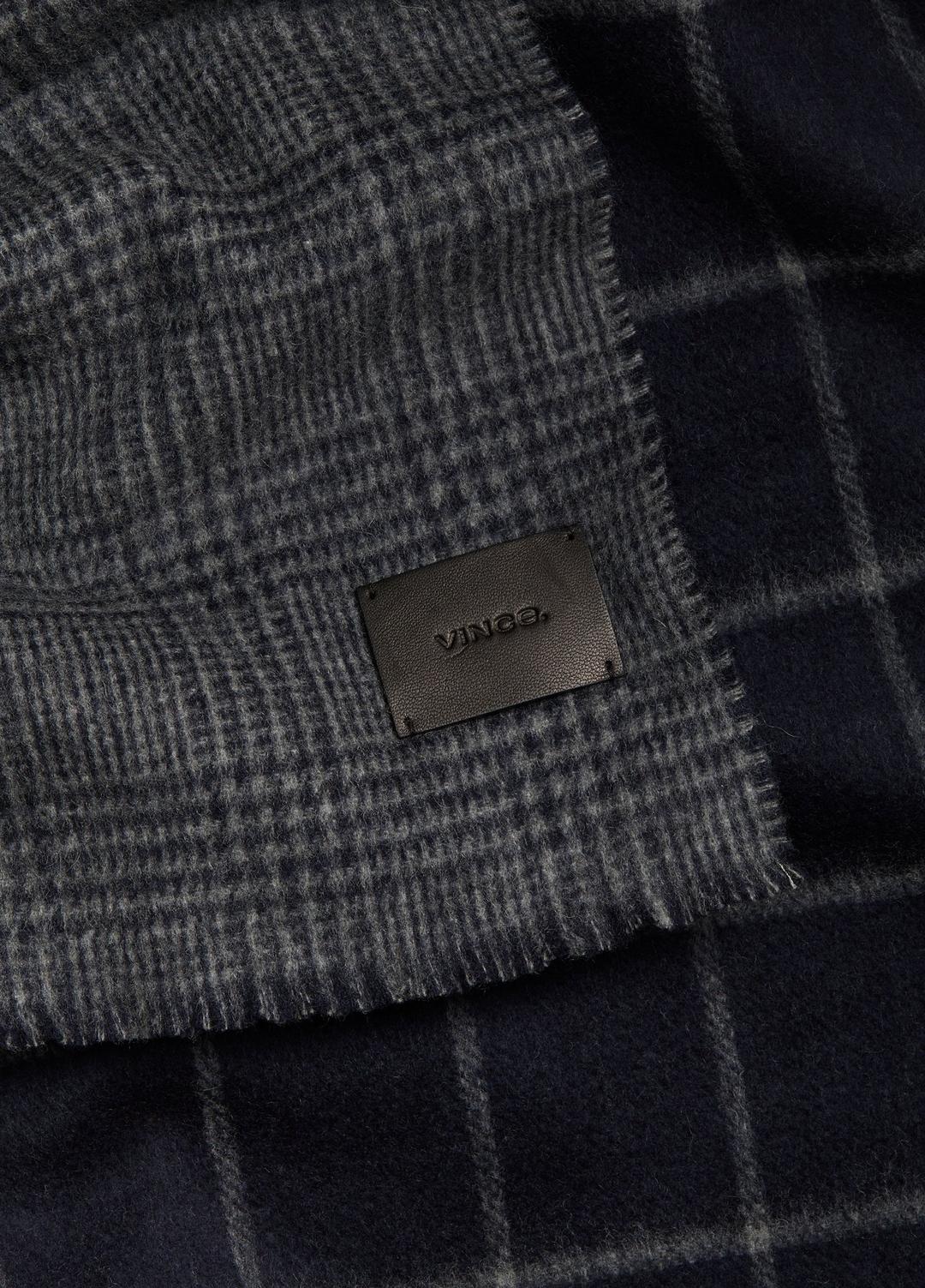 VINCE Trusted - Double-Face Plaid Wool-Cashmere Scarf in Scarves & Hats