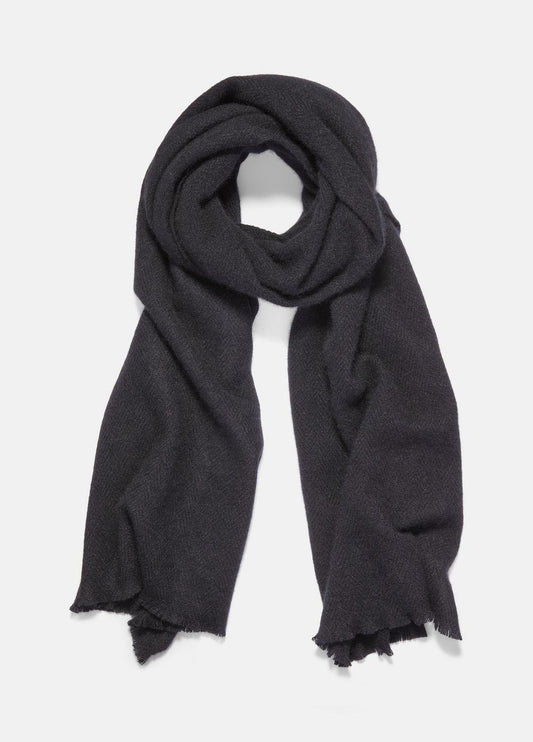 VINCE Signature - Herringbone Cashmere Scarf in Scarves & Hats