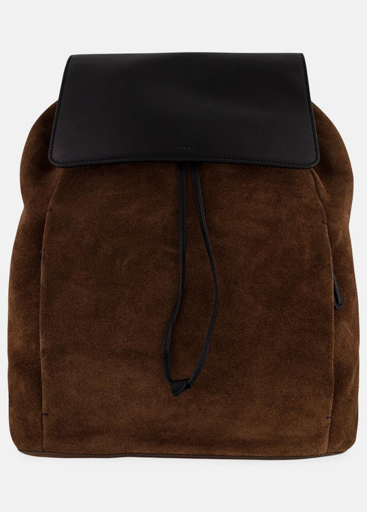 VINCE Premium - Drayton Suede Flap Backpack in Bags
