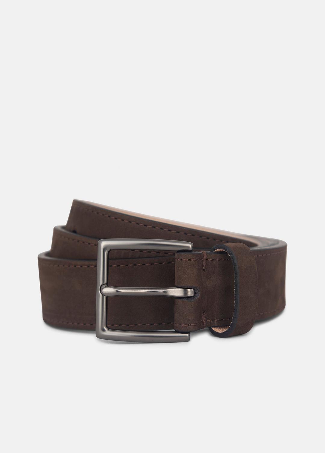 VINCE Smart Buy - Men's 32mm Nubuck Leather Belt in Belts