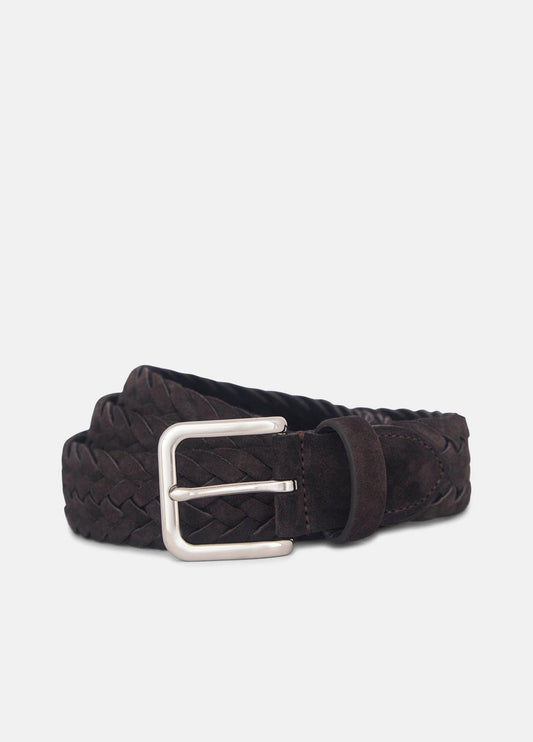 VINCE Best Price - Men's 35mm Woven Suede Belt in Belts