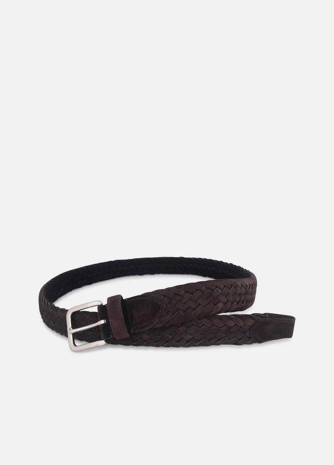 VINCE Best Price - Men's 35mm Woven Suede Belt in Belts