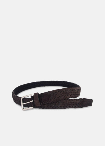 VINCE Best Price - Men's 35mm Woven Suede Belt in Belts