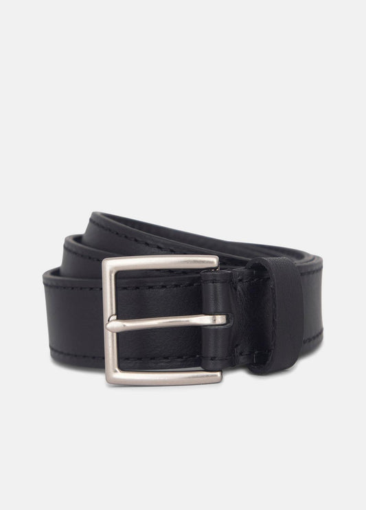 VINCE Special Offer - Men's 35mm Stitched Leather Belt in Belts