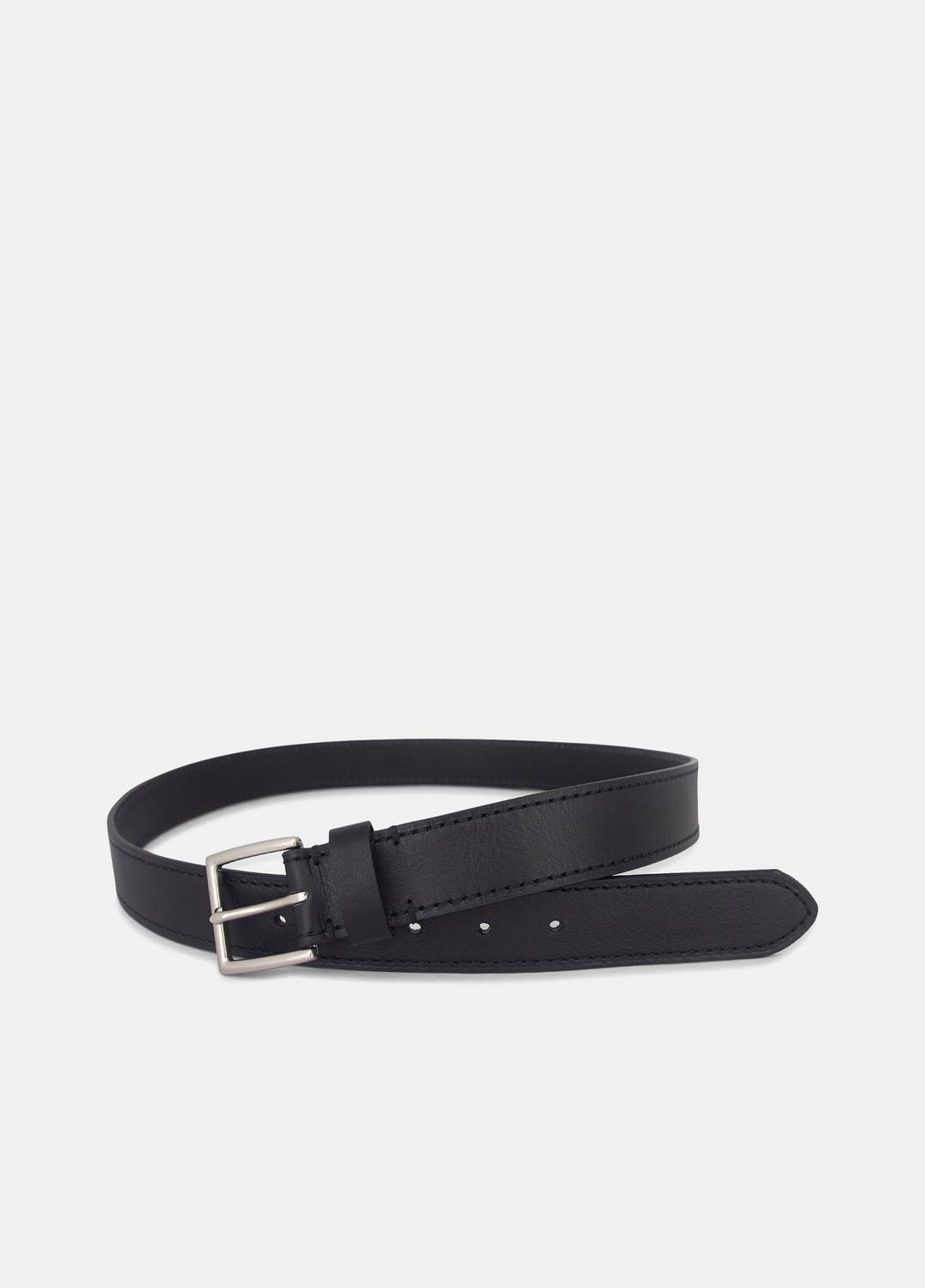 VINCE Special Offer - Men's 35mm Stitched Leather Belt in Belts