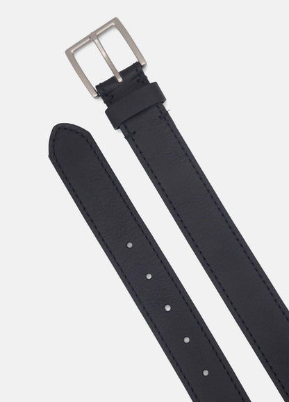VINCE Special Offer - Men's 35mm Stitched Leather Belt in Belts