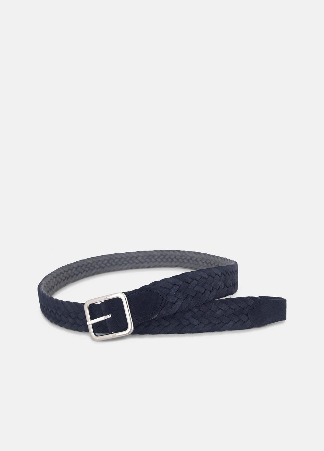 VINCE Quality - Men's 35mm Reversible Woven Suede Belt in Belts