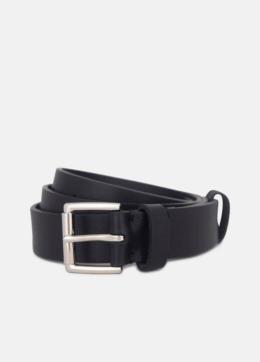 VINCE Value - Men's 30mm Leather Double-Loop Belt in Belts