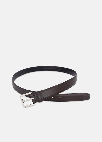 VINCE Special Offer - Men’s 30mm Stitched Leather Belt in Belts