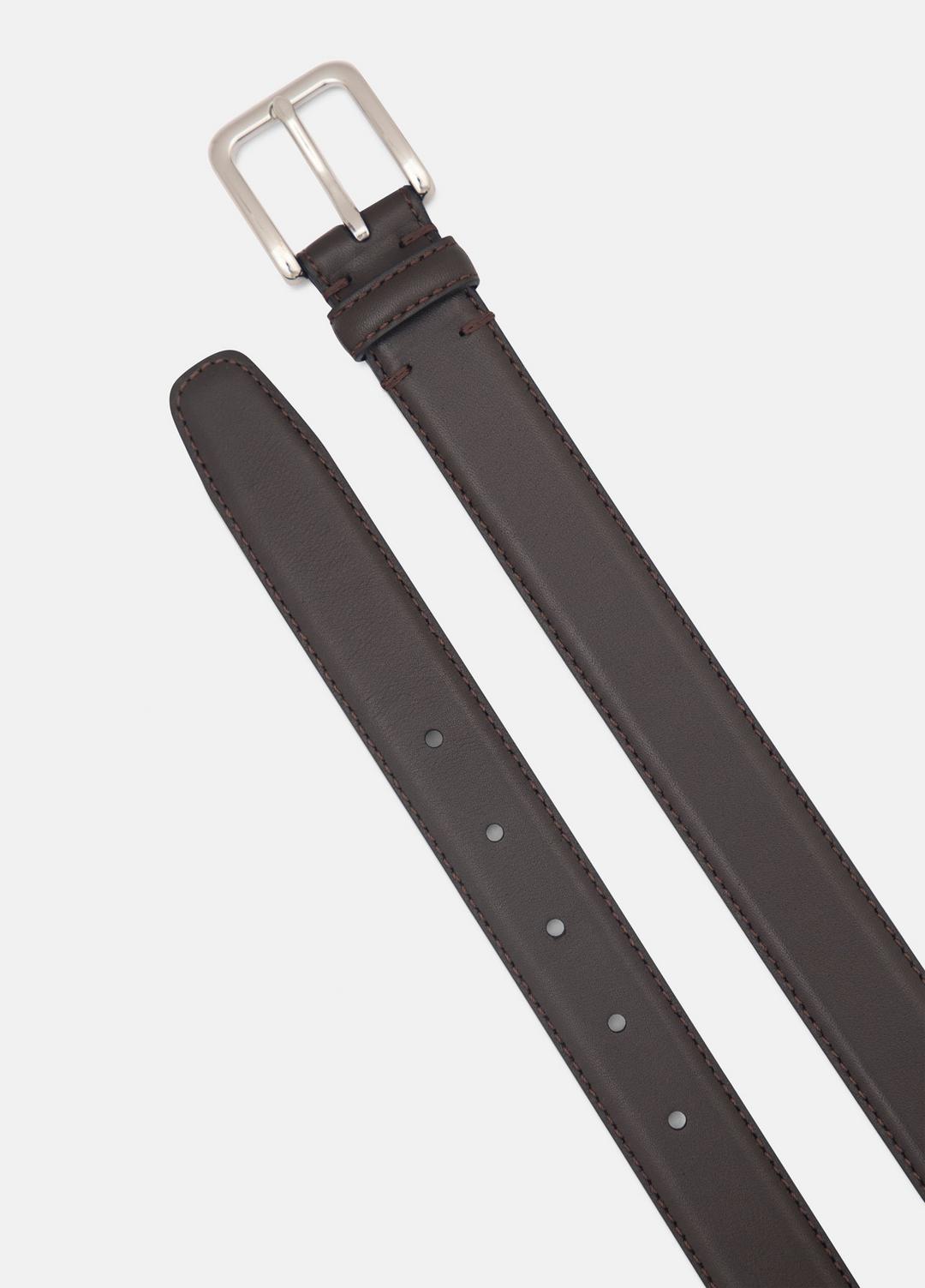 VINCE Special Offer - Men’s 30mm Stitched Leather Belt in Belts