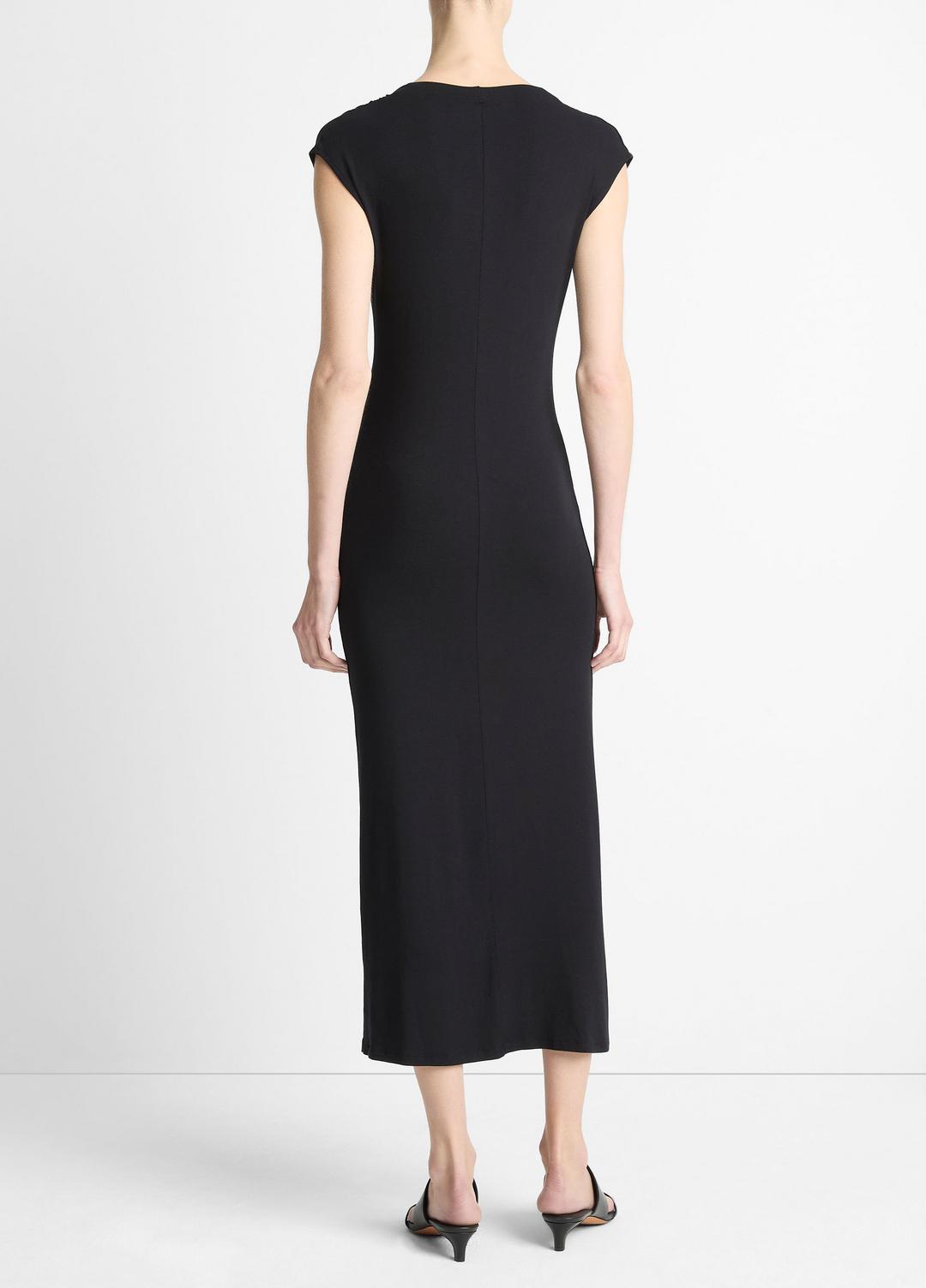 VINCE Value - Jersey Draped Cowl-Neck Dress in Dresses & Skirts