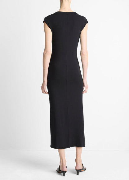 VINCE Value - Jersey Draped Cowl-Neck Dress in Dresses & Skirts