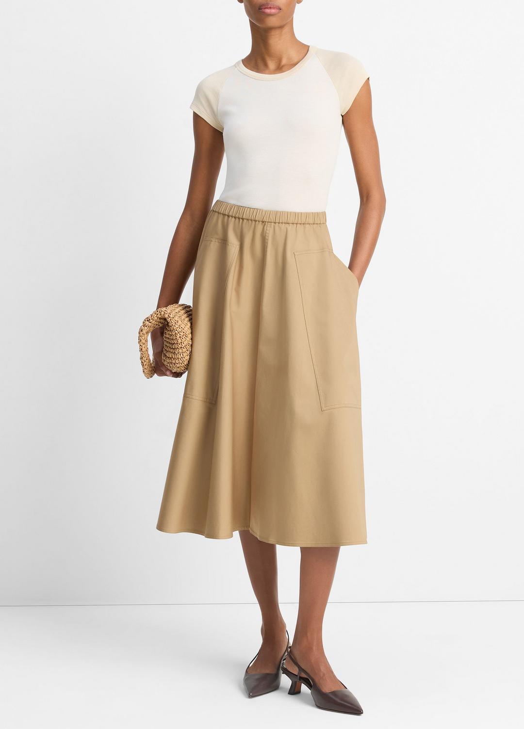 VINCE Featured - Cotton Full Skirt in Dresses & Skirts