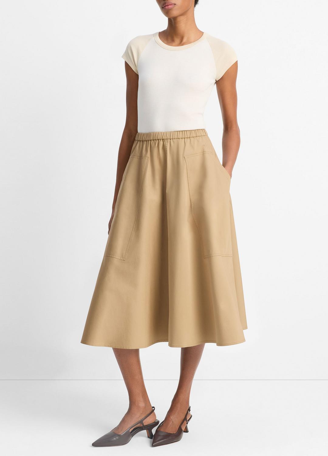 VINCE Featured - Cotton Full Skirt in Dresses & Skirts
