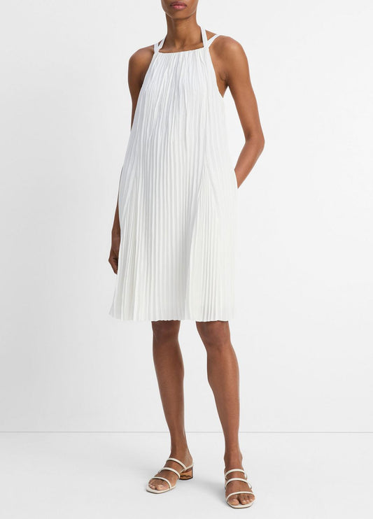 VINCE Special Offer - Pintuck Pleated A-Line Dress in Dresses & Skirts