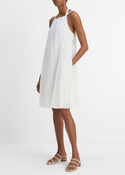 VINCE Special Offer - Pintuck Pleated A-Line Dress in Dresses & Skirts