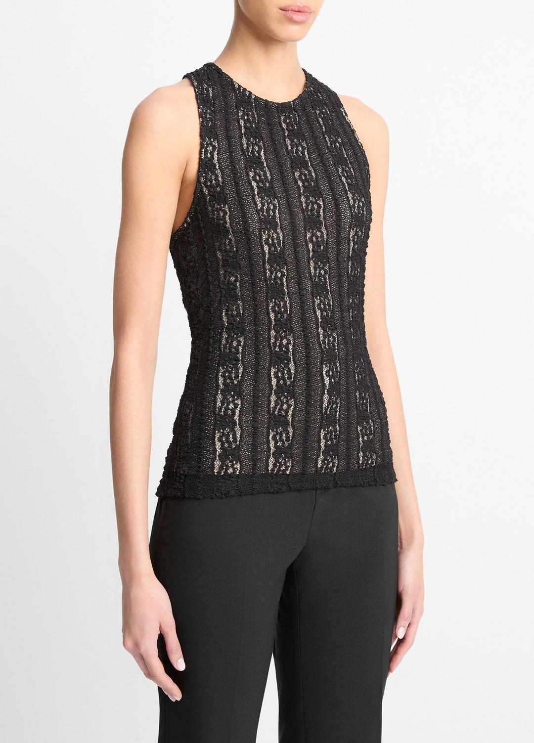 VINCE Best Price - Smocked Lace Shell in Shirts & Tees