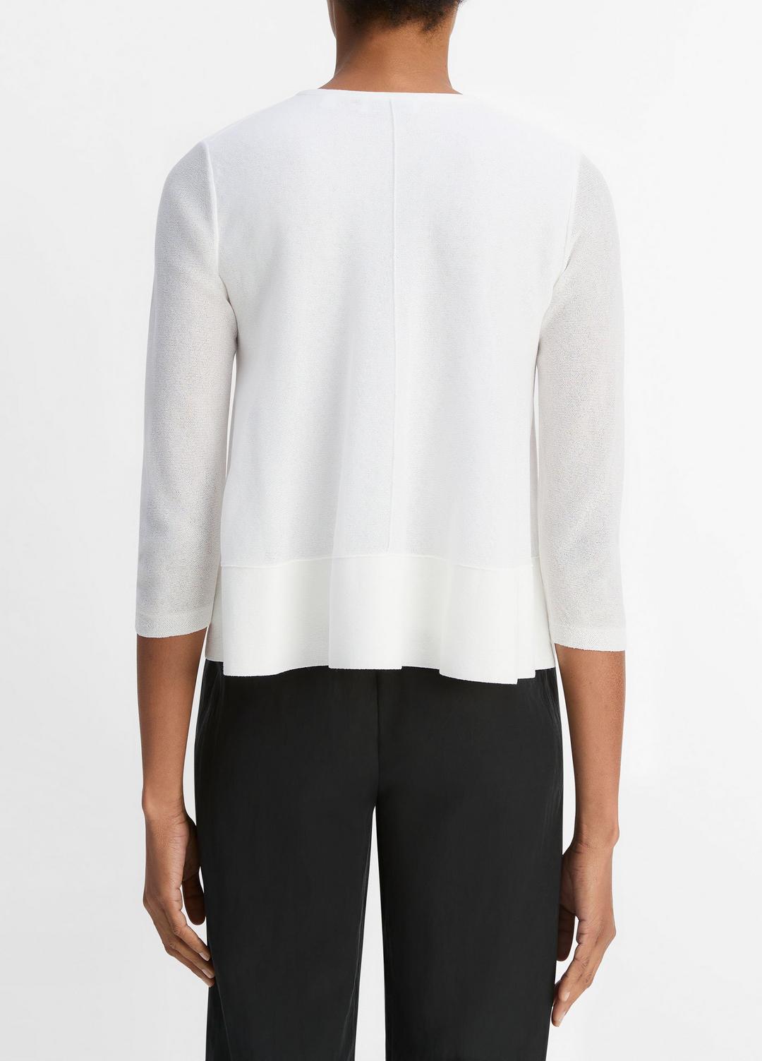 VINCE Essential - Italian Cotton-Blend A-Line Sweater in Sweaters