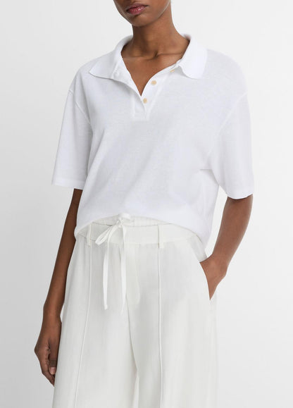 VINCE Hot Sale - Easy Cotton Polo Shirt in Shirts & Tees