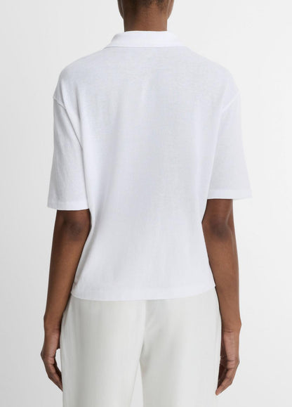 VINCE Hot Sale - Easy Cotton Polo Shirt in Shirts & Tees