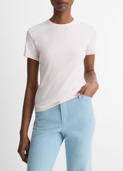 VINCE Hot Sale - Pima Cotton-Blend '90s Shrunken T-Shirt in Shirts & Tees