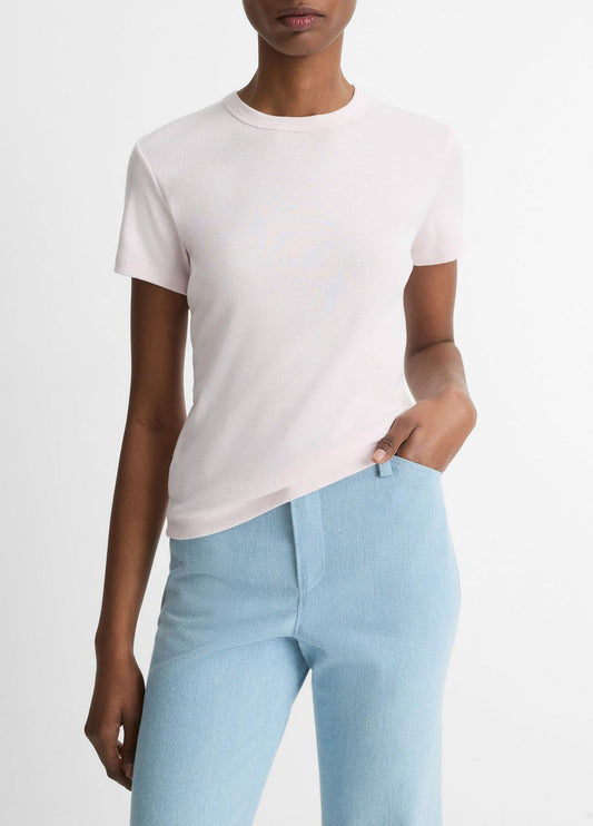 VINCE Hot Sale - Pima Cotton-Blend '90s Shrunken T-Shirt in Shirts & Tees