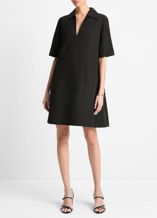 VINCE Essential - A-Line Short Dress in Dresses & Skirts