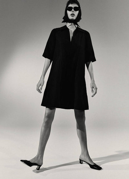 VINCE Essential - A-Line Short Dress in Dresses & Skirts