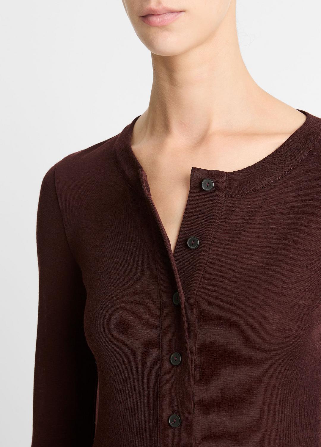 VINCE Value - Wool Long-Sleeve Henley in Shirts & Tees