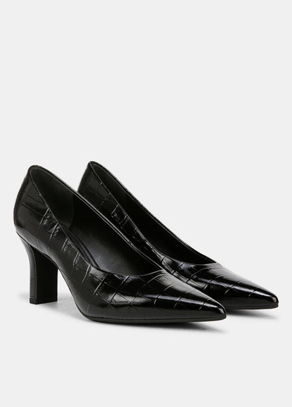 VINCE Trusted - Diane Croc-Embossed Leather Pump in Shoes