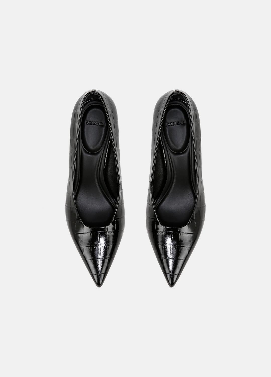 VINCE Trusted - Diane Croc-Embossed Leather Pump in Shoes