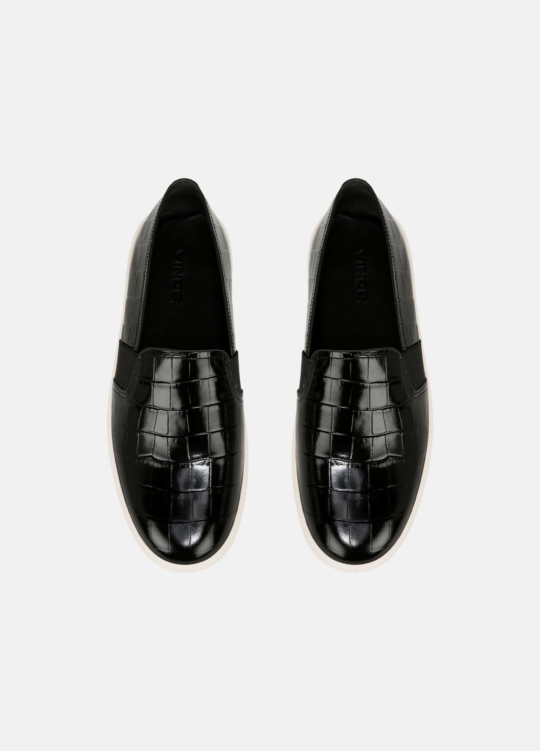 VINCE Best Seller - Blair Croc-Embossed Leather Sneaker in Shoes