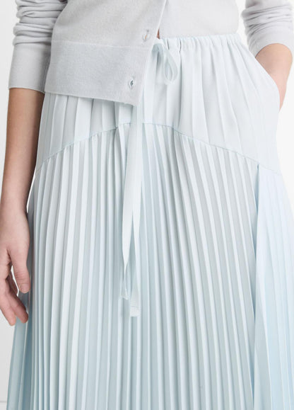 VINCE Value - Pleated Satin Tiered Skirt in Dresses & Skirts