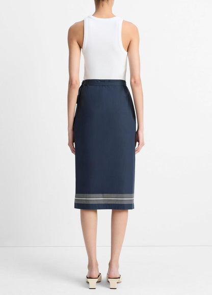 VINCE Best Price - Handkerchief-Stripe Straight Wrap Skirt in Dresses & Skirts