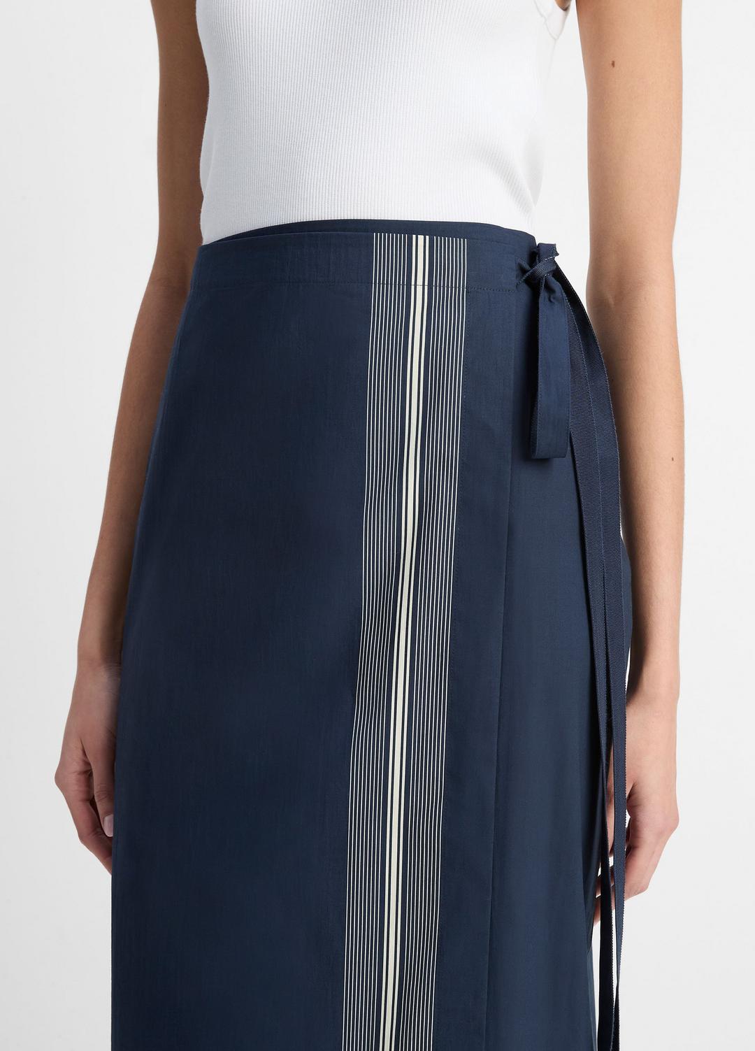 VINCE Best Price - Handkerchief-Stripe Straight Wrap Skirt in Dresses & Skirts