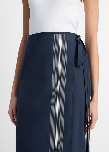 VINCE Best Price - Handkerchief-Stripe Straight Wrap Skirt in Dresses & Skirts