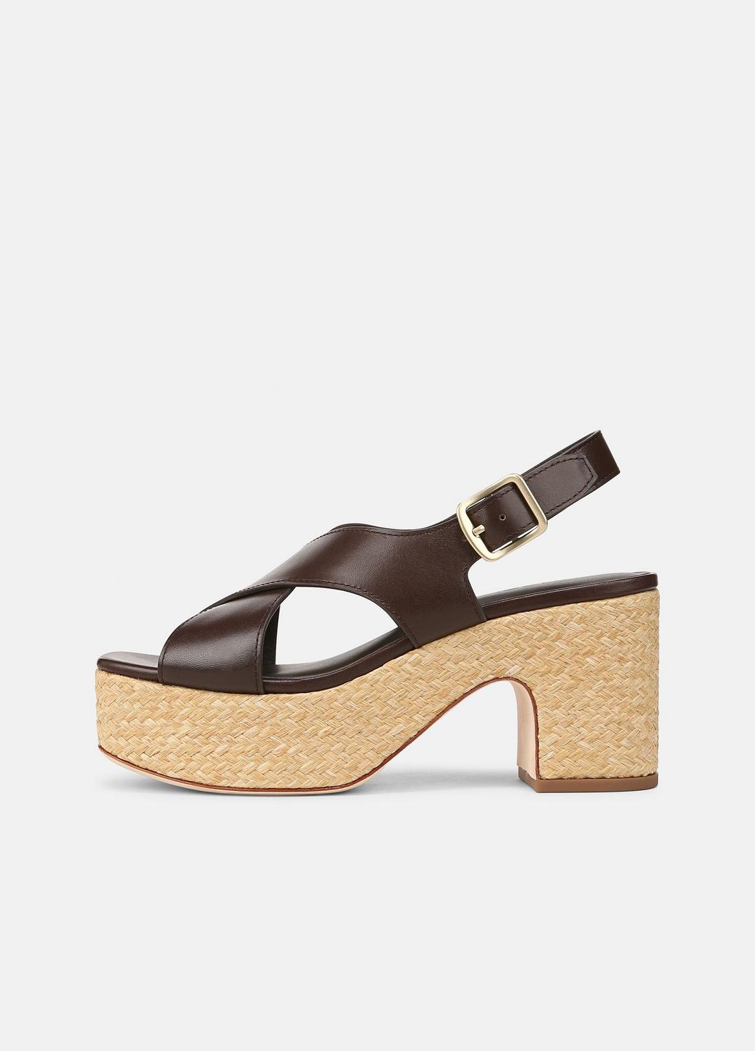 VINCE Trusted - Clementina Leather Platform Sandal in Shoes