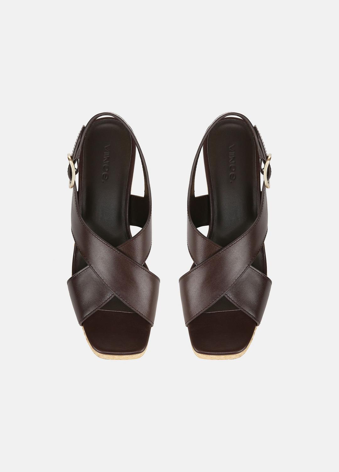 VINCE Trusted - Clementina Leather Platform Sandal in Shoes