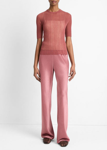 VINCE Great Value - Italian Cotton-Blend Double-Layer Top in Sweaters