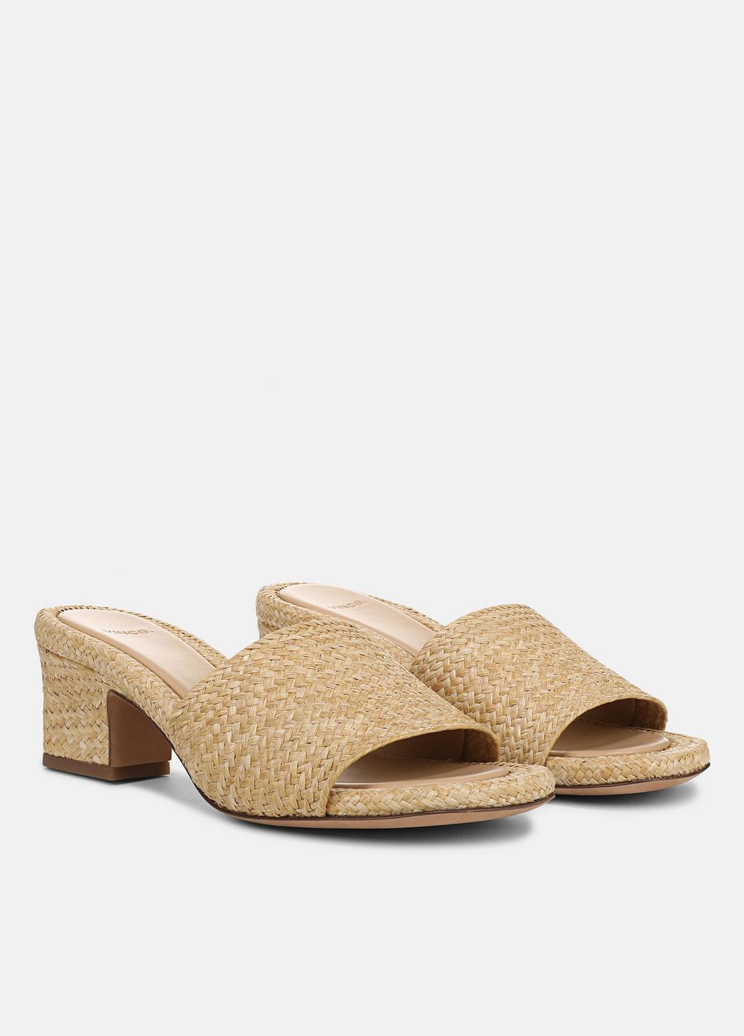 VINCE Trusted - Ariana Raffia Heeled Sandal in Shoes