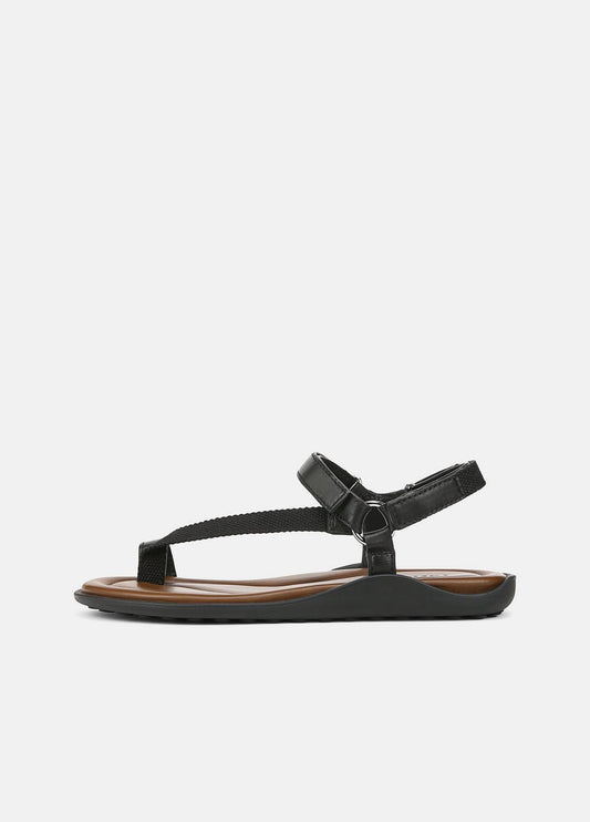 VINCE Signature - Summer Leather & Canvas Sandal in Shoes