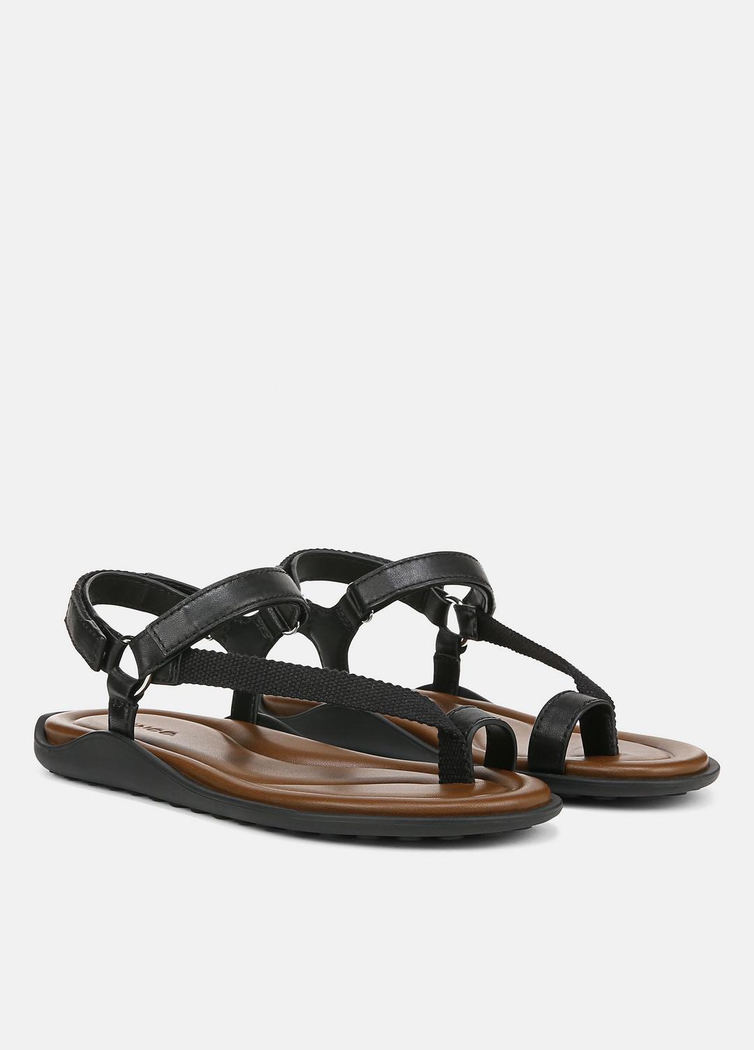 VINCE Signature - Summer Leather & Canvas Sandal in Shoes
