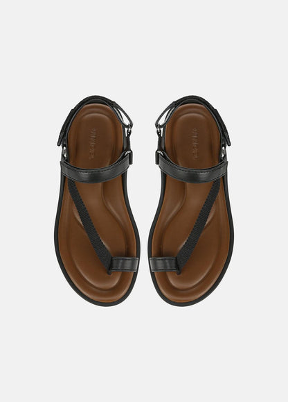 VINCE Signature - Summer Leather & Canvas Sandal in Shoes