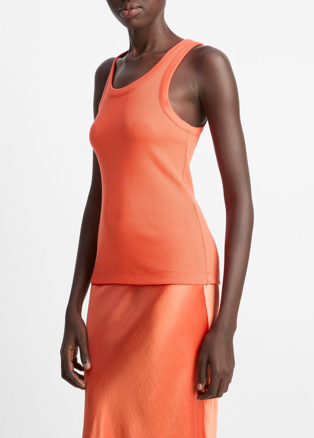 VINCE Trending - Ribbed Scoop-Neck Tank in Shirts & Tees