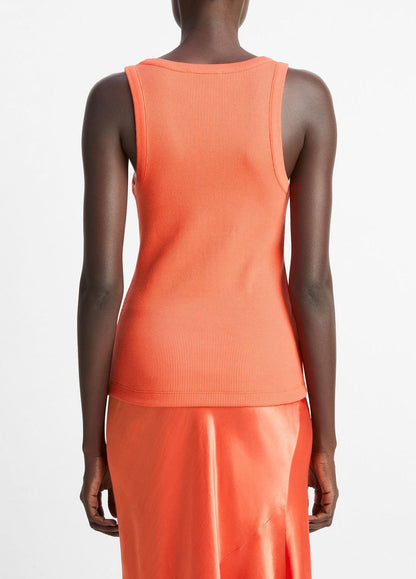 VINCE Trending - Ribbed Scoop-Neck Tank in Shirts & Tees
