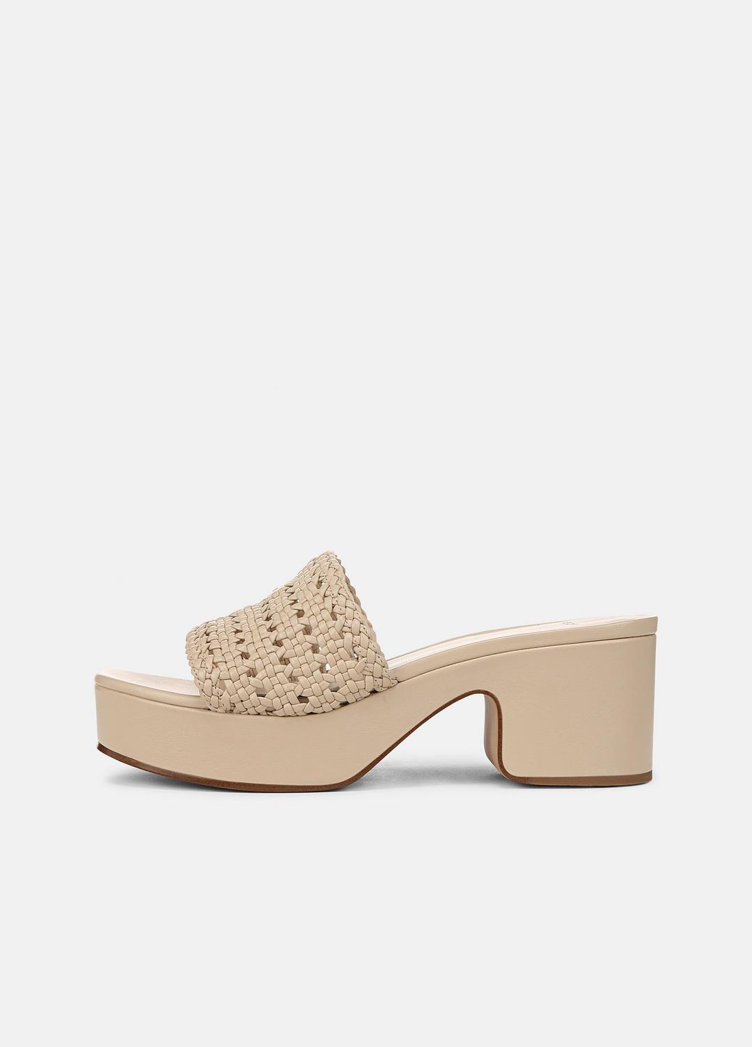 VINCE Best Seller - Margo Woven Leather Platform Sandal in Shoes