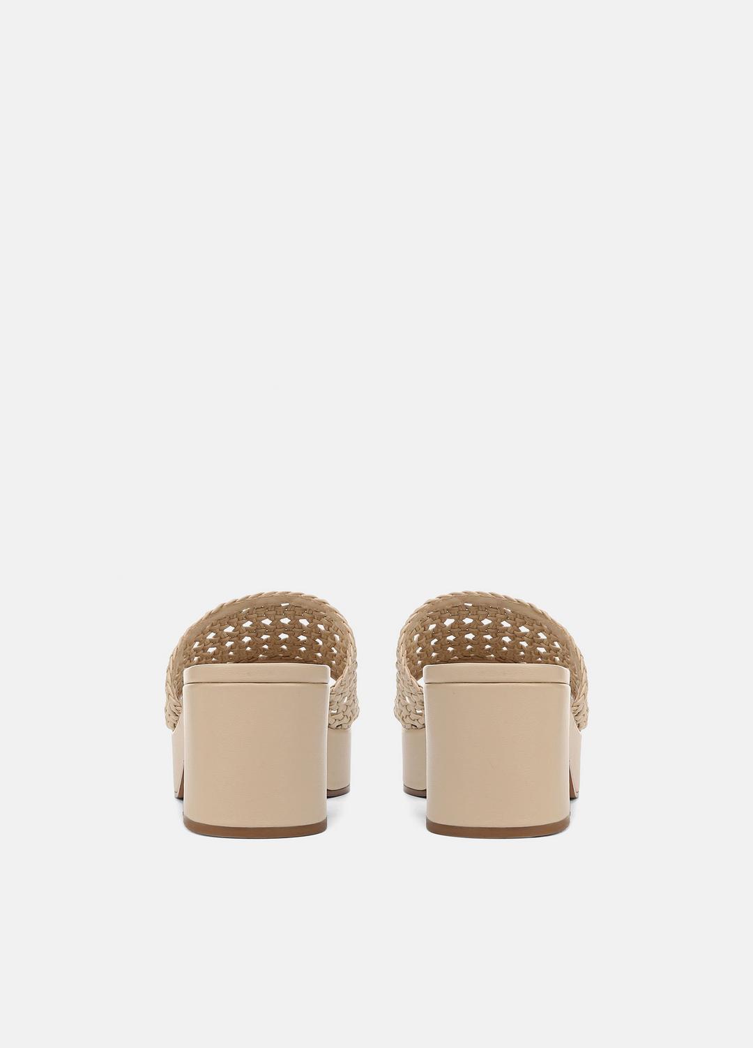 VINCE Best Seller - Margo Woven Leather Platform Sandal in Shoes