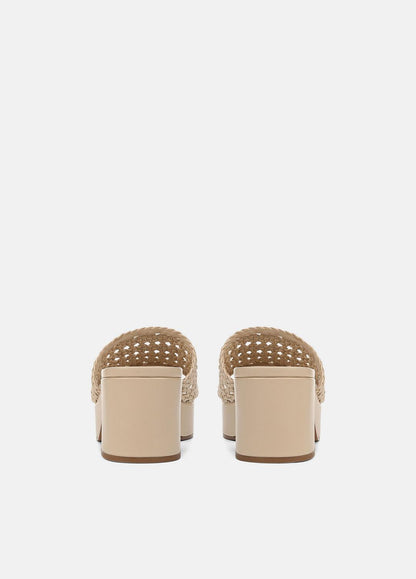 VINCE Best Seller - Margo Woven Leather Platform Sandal in Shoes