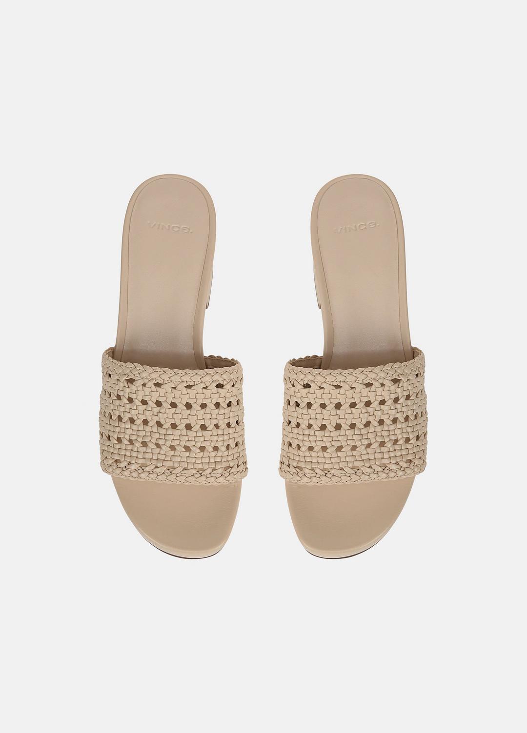 VINCE Best Seller - Margo Woven Leather Platform Sandal in Shoes