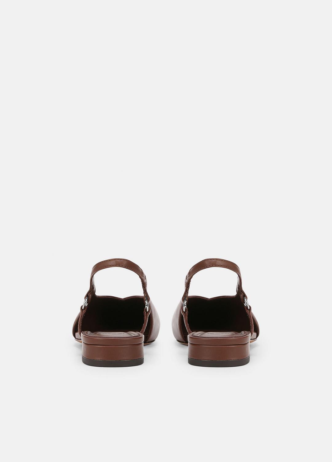 VINCE Smart Buy - Ines Leather Slingback Flat in Shoes